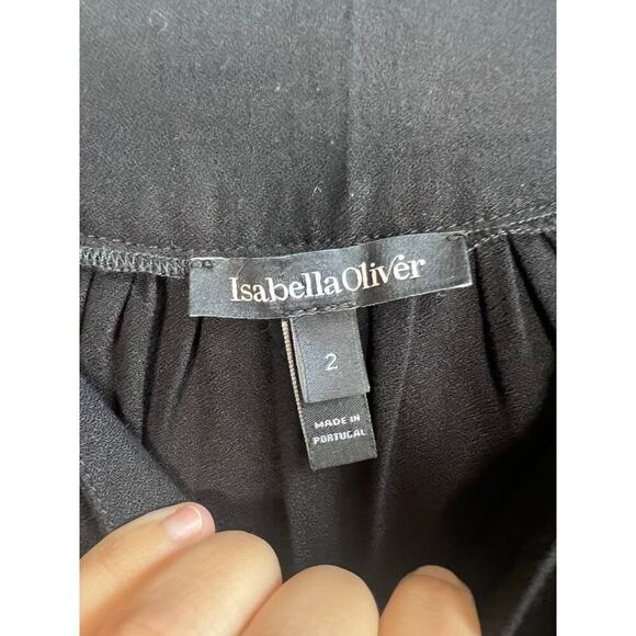 Isabella Oliver Carey handkerchief hem maternity dress Black size 2 (US 6) - Picture 8 of 10